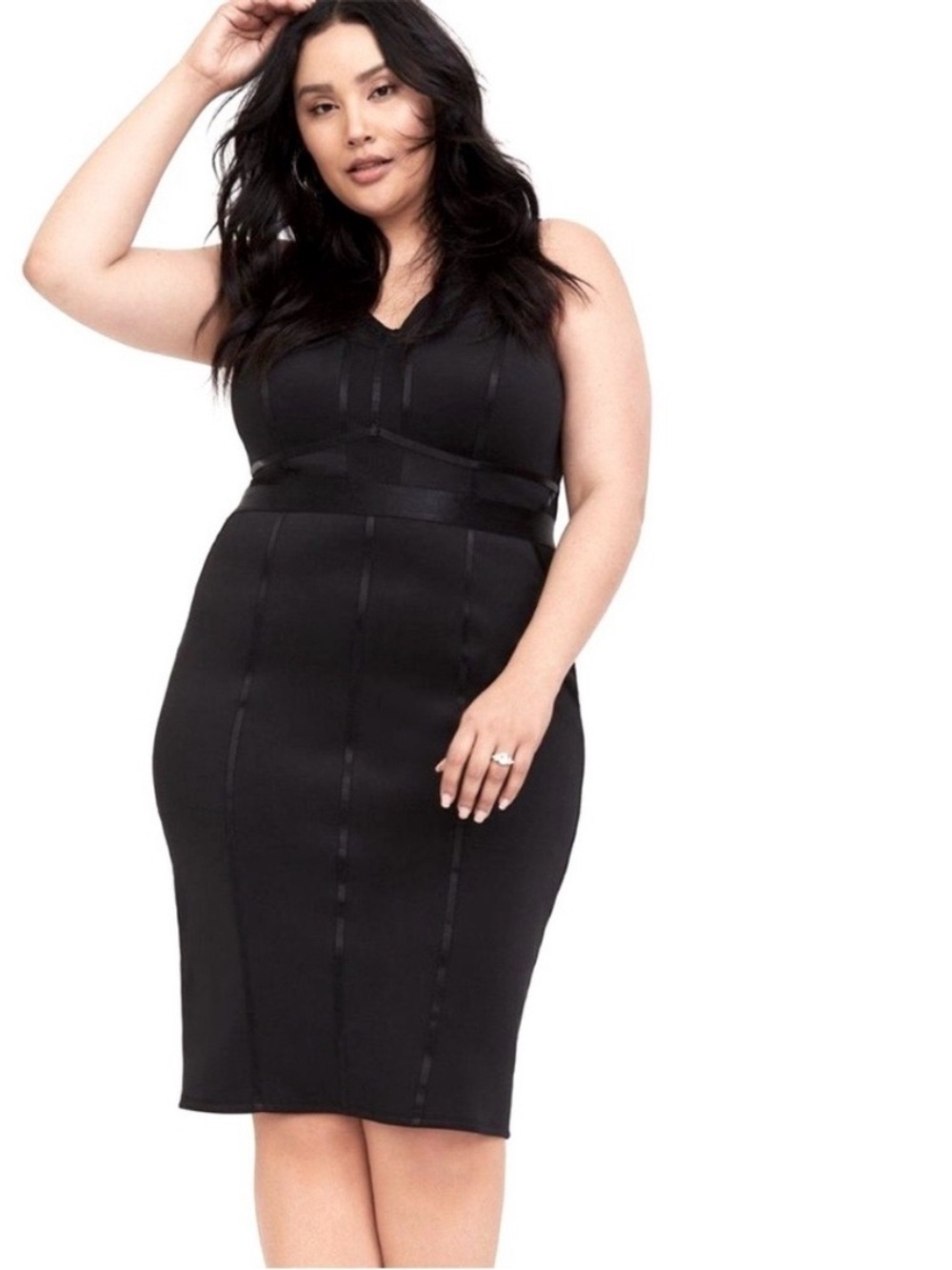 Torrid black Bodycon. Cage dress.